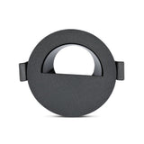 V-TAC Portafaretto LED da Incasso GU10 con Sezione a Mezza Luna Colore Nero con Interno Nero